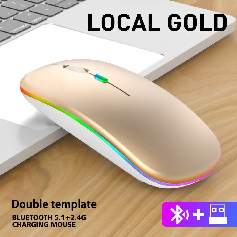 Wireless Bluetooth Mouse Rose Gold  