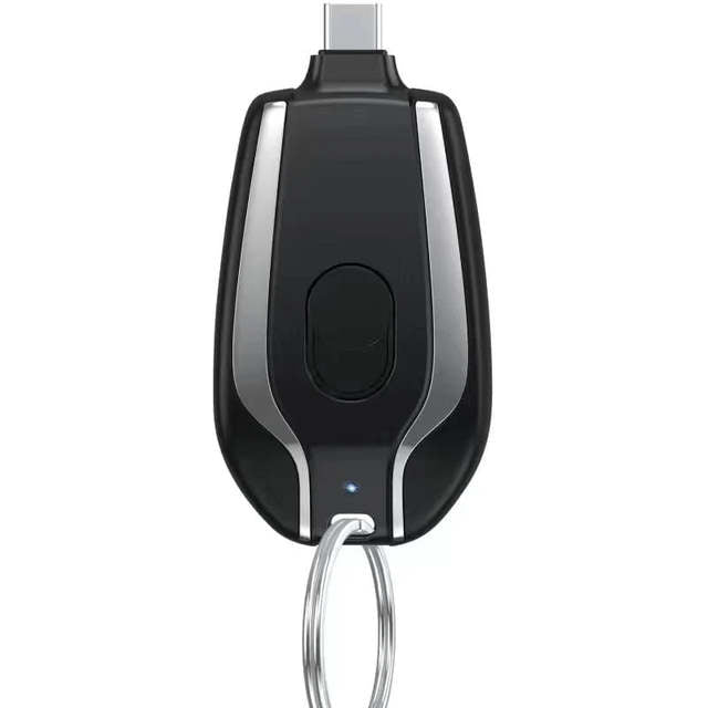 1500mAh Mini Pod Keychain Charger Black / For Type-c TIZMO UK