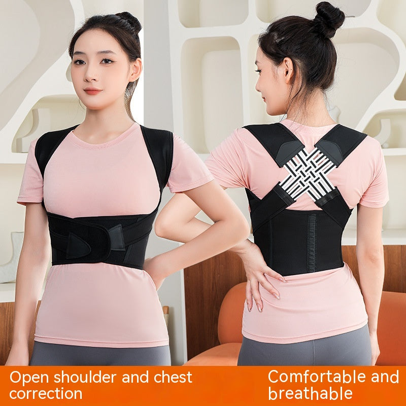 "Posture corrector: Improve your alignment and relieve back strain effortlessly."