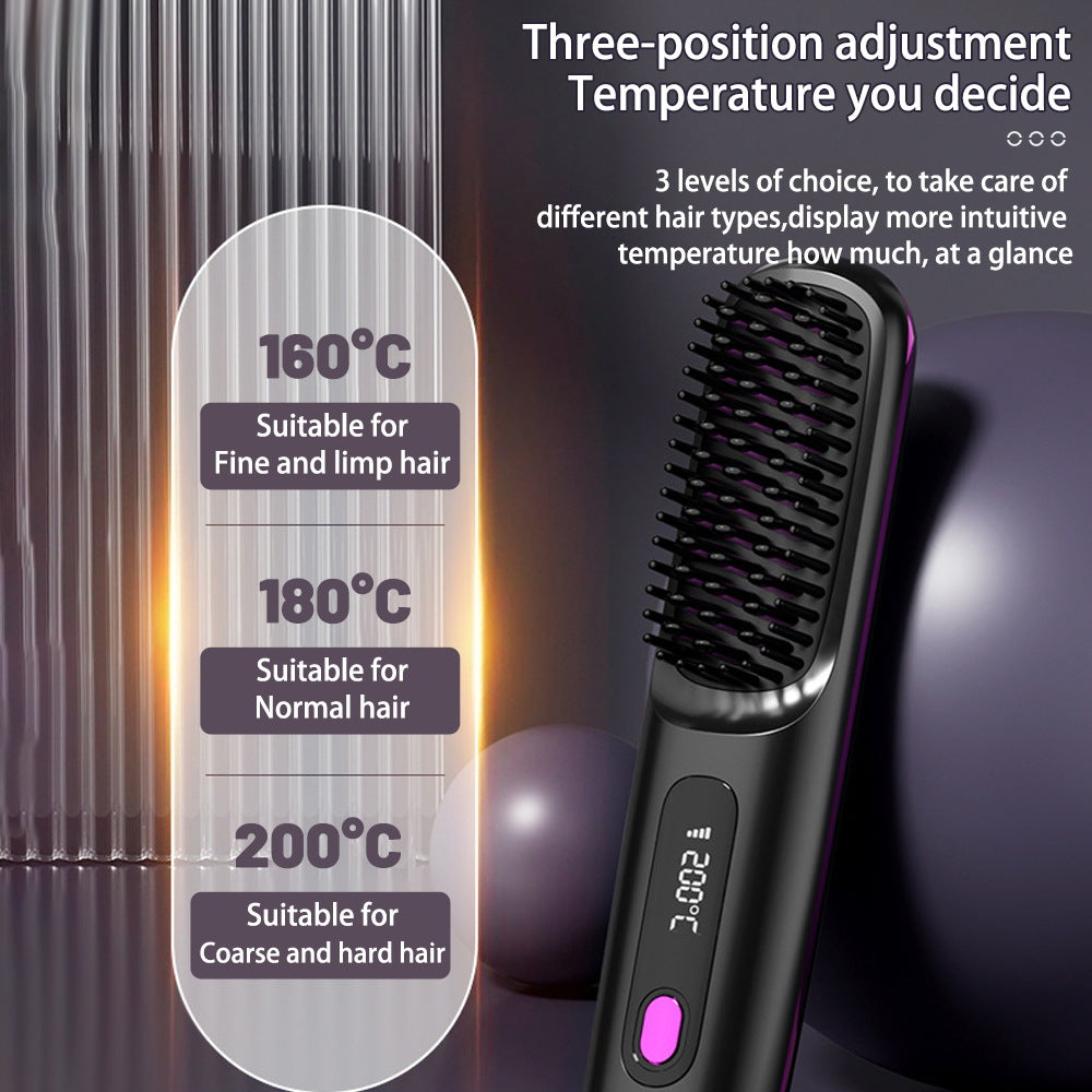 "Compact and cordless: the ideal mini hair straightener for quick fixes."