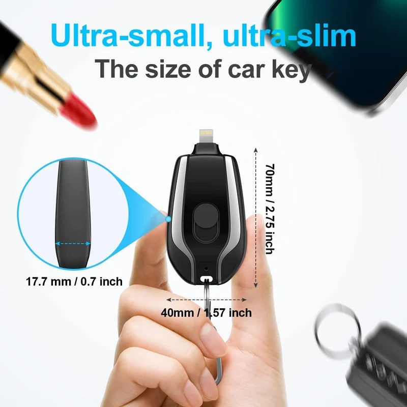  Keychain Portable Charger For Iphone
