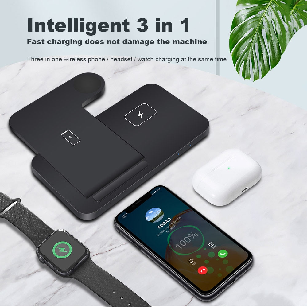  3 in 1 Foldable wireless charger