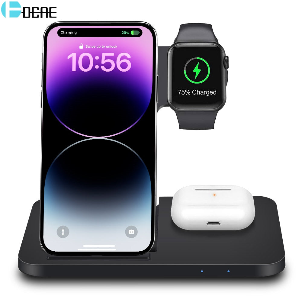 3in1 Wireless Fast Charger Dock Station TIZMO UK