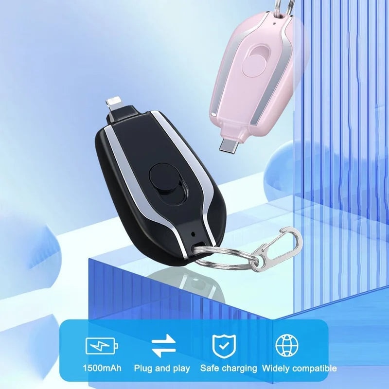 1500mAh Mini Pod Keychain Charger TIZMO UK